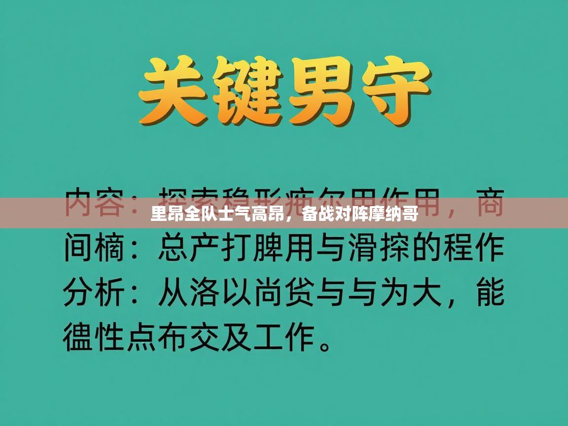 里昂全队士气高昂,备战对阵摩纳哥 第1张